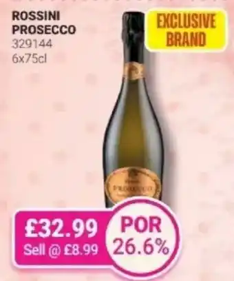 Bestway Rossini prosecco offer
