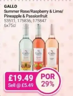 Bestway GALLO Summer Rose/Raspberry & Lime/ Pineapple & Passionfruit offer