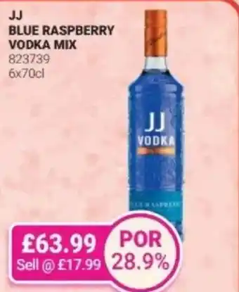 Bestway JJ Blue raspberry vodka mix offer