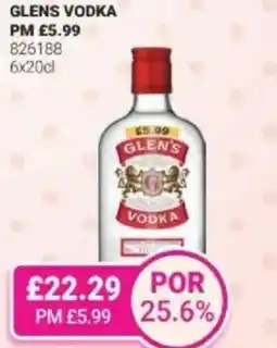 Bestway Glens vodka offer