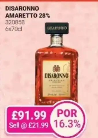 Bestway Disaronno amaretto 28% offer