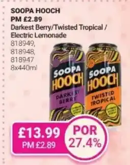 Bestway SOOPA HOOCH Darkest Berry/Twisted Tropical/ Electric Lemonade offer