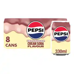 Asda Pepsi Cream Soda Flavour 8 x 330ml offer