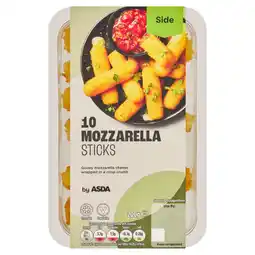 Asda ASDA 10 Mozzarella Sticks 200g offer