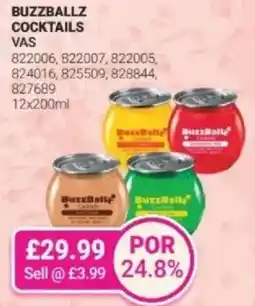Bestway Buzzballz cocktails offer