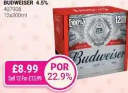 Bestway Budweiser 4.5% offer