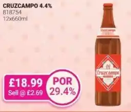 Bestway CRUZCAMPO 4.4% offer