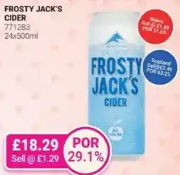 Bestway Frosty jack's cider offer
