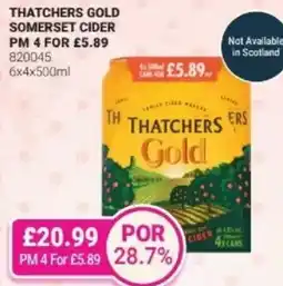 Bestway Thatchers gold somerset cider offer