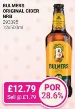 Bestway Bulmers original cider NRB offer