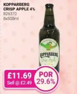 Bestway Kopparberg crisp apple 4% offer
