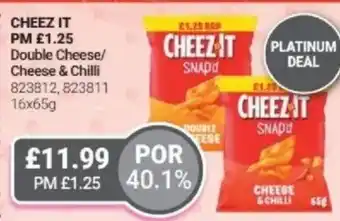 Bestway CHEEZ IT PM £1.2 Double Cheese/ Cheese & Chilli offer