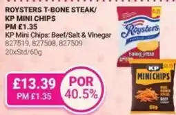 Bestway Roysters t-bone steak/ kp mini chips offer