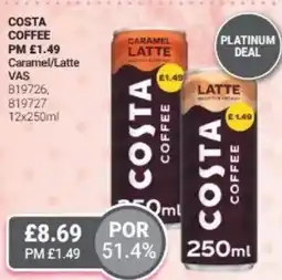 Bestway Costa coffee Caramel/Latte offer