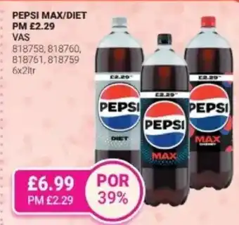 Bestway Pepsi max/diet offer