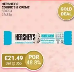 Bestway HERSHEY'S Cookie's & crème offer