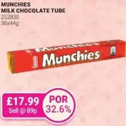 Bestway MUNCHIES Milk chocolate tube offer
