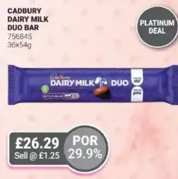 Bestway CADBURY Dairy milk duo bar offer