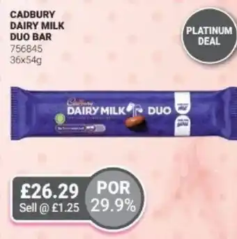 Bestway CADBURY Dairy milk duo bar offer