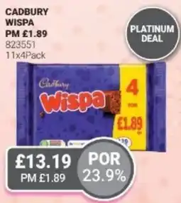 Bestway Cadbury wispa offer