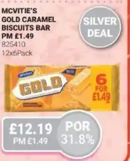 Bestway MCVITIE'S Gold caramel biscuits bar offer