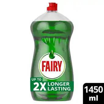 Iceland Fairy Original Washing Up Liquid Green with LiftAction 1450ML offer