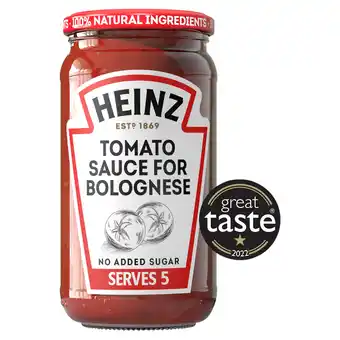 Iceland Heinz Tomato Sauce For Bolognese Pasta Sauce 490G offer