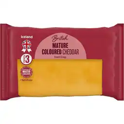 Iceland Iceland Mature Coloured Cheddar 400g offer