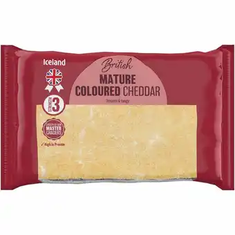 Iceland Iceland Mature Coloured Cheddar 400g offer