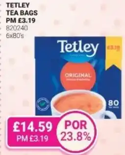 Bestway Tetley tea bags offer