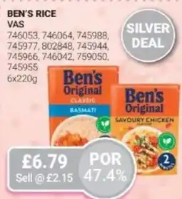 Bestway Ben's rice offer