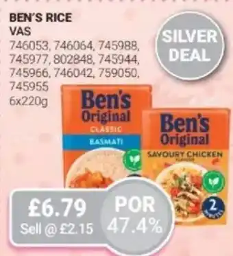 Bestway Ben's rice offer