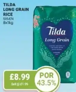 Bestway Tilda long grain rice offer