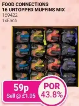 Bestway Food connections 16 untopped muffins mix offer