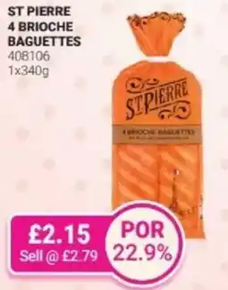Bestway ST PIERRE 4 brioche baguettes offer