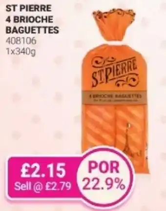 Bestway ST PIERRE 4 brioche baguettes offer