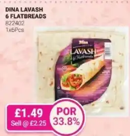 Bestway Dina lavash 6 flatbreads offer