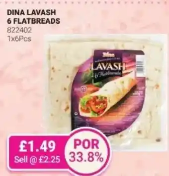 Bestway Dina lavash 6 flatbreads offer