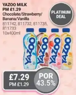Bestway YAZOO MILK Chocolate/Strawberry/ Banana/Vanilla offer