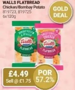 Bestway WALLS FLATBREAD Chicken/Bombay Potato offer