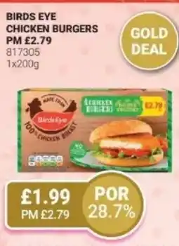 Bestway BIRDS EYE Chicken burgers offer
