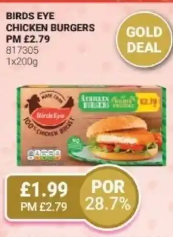 Bestway BIRDS EYE Chicken burgers offer