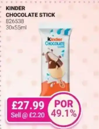 Bestway KINDER Chocolate stick offer