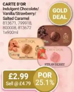 Bestway CARTE D'OR Indulgent Chocolate/ Vanilla/Strawberry/ Salted Caramel offer