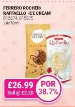 Bestway Ferrero rocher/ raffaello ice cream offer