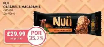 Bestway NUII Caramel & macadamia offer