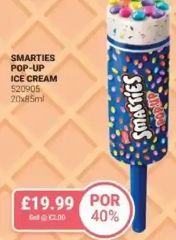 Bestway Smarties pop-up ice cream offer