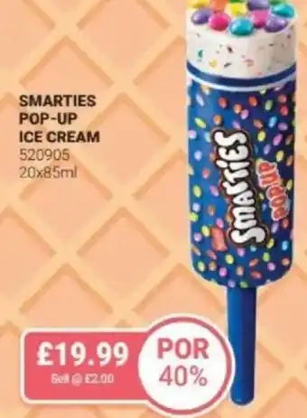 Bestway Smarties pop-up ice cream offer