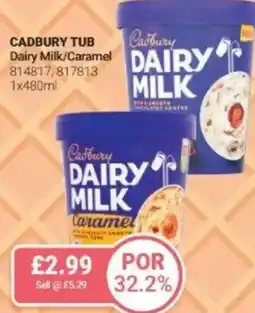 Bestway CADBURY TUB Dairy Milk/Caramel offer