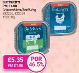 Bestway BUTCHER'S Chicken&liver/Beef&Veg offer